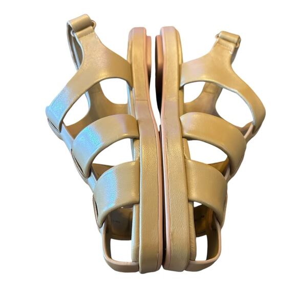 Vince Rava Strappy Fisherman Leather Sandals Minimal Sophisticated Tan NEW 10 - Picture 10 of 13